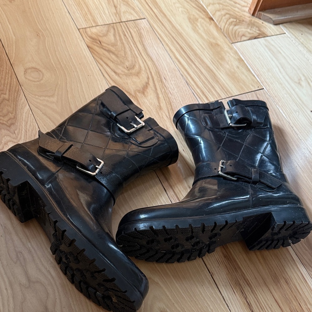 Sperry Black Rain boots